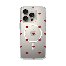 Zastitna futrola print Magsafe - iPhone 16 Pro Red Hearts.