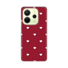 PRINT silikonska futrola skin (ultra tanka) - Xiaomi Redmi Note 14 4G (SRB) Burgundy Hearts.