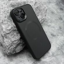 Zastitna futrola CARBON MagSafe - iPhone 14 (6.1) crna (small camera) (MS).