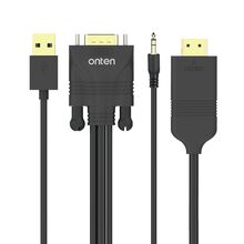 Adapter VGA + jack 3.5mm + USB 2.0 na HDMI 1.8m (OTN-5152) Onten (MS).