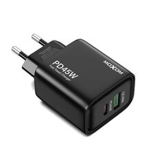 Kuciste punjaca Moxom MX-HC178 GaN USB+Type-C QC 18W PD 45W crno (MS).