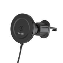 Drzac - mobilni telefon Superior SU-D102 sa bezicnim punjenjem (magnet i ventilacija) crni (MS).