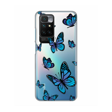 PRINT silikonska futrola skin (ultra tanka) - Xiaomi Redmi 10/Redmi 10 Prime Blue butterfly.