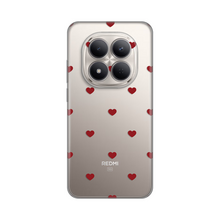 PRINT silikonska futrola - Xiaomi Redmi Note 15 Pro 5G Red Hearts.