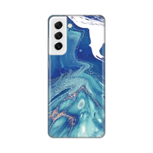 PRINT silikonska futrola - Samsung G990 Galaxy S21 FE Blue Marble.