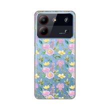PRINT silikonska futrola skin (ultra tanka) - ZTE Blade A54 Soft Flowers.