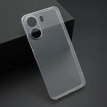 PROTECT silikonska futrola skin (ultra tanka) - Xiaomi Redmi 13C/Poco C65 providna (bela) (MS).