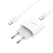 Kucni punjac Superior CO-DC55 Fast PD 20W 3A Type-C na Type-C beli (MS).