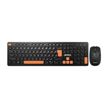 Tastatura bezicna i mis bezicni WS750 crno-narandzasta JEDEL (MS).