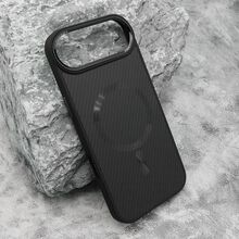 Zastitna futrola CARBON MagSafe - iPhone 17 Air crna (big camera) (MS).