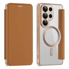 Zastitna futrola Magsafe Lux bi fold (na preklop) - Samsung S948 Galaxy S26 Ultra braon.