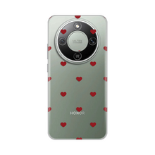 PRINT silikonska futrola - Huawei Honor Magic 8 Lite Red Hearts.