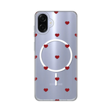 Zastitna futrola print Magsafe - Samsung A075F Galaxy A07 Red Hearts.