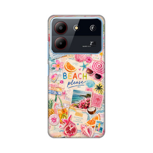 PRINT silikonska futrola skin (ultra tanka) - ZTE Blade A54 Beach Please.