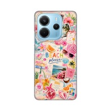 PRINT silikonska futrola skin (ultra tanka) - Xiaomi Redmi Note 14 4G (SRB) Beach Please.