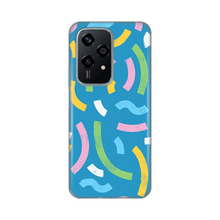 PRINT silikonska futrola - Huawei Honor 200 Lite Happy LinesÂ blue.