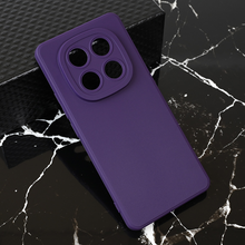 Teracell GIULIETTA silikonska futrola - Xiaomi Redmi Note 14 Pro 5G mat tamno ljubicasta.