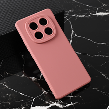 Teracell GIULIETTA silikonska futrola - Xiaomi Redmi Note 14 Pro 4G mat tamno roze.
