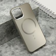 Zastitna futrola COLOR METAL MagSafe - iPhone 12/12 Pro (6.1) tamno plava (MS).
