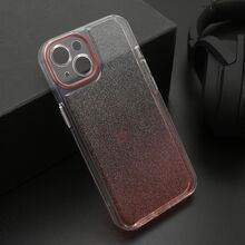 Zastitna futrola OMBRE GLITTER - iPhone 13 (6.1) crvena (MS).