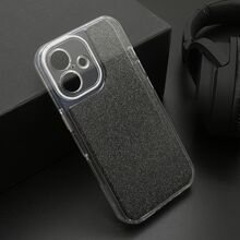Zastitna futrola OMBRE GLITTER - iPhone 16 (6.1) crna (MS).