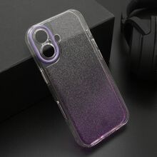 Zastitna futrola OMBRE GLITTER - iPhone 17 ljubicasta (MS).