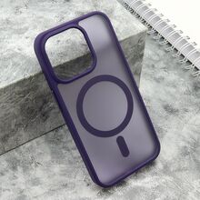 Zastitna futrola SILKY MAGSAFE mat - iPhone 15 Pro (6.1) ljubicasta (MS).