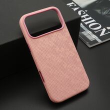 Zastitna futrola WOVEN TOUCH MagSafe - iPhone 17 Pro Max (6.9) roze (MS).