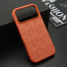 Zastitna futrola WOVEN TOUCH MagSafe - iPhone 17 Pro Max (6.9) narandzasta (MS).