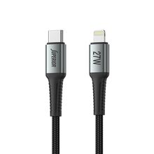 USB data kabl Superior SU-K101 pleteni 27W 3A Type C na Lightning 1m crni (MS).