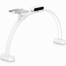 Stona LED lampa Half moon bela.