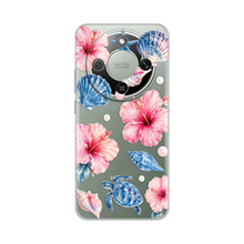 PRINT silikonska futrola skin (ultra tanka) - Huawei Honor Magic 8 Lite Hibiscus Sea.