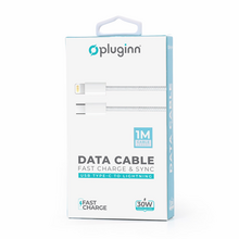 Data kabl Pluginn fast PD 30W Type C na Lightning beli 1m.