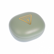 Bluetooth slusalice Guess TWS flat (ravan) Triangle Logo Electroplated zelene (GUTWST7FCETN).