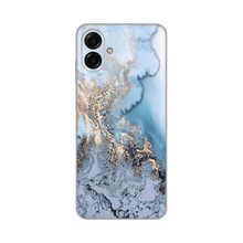 PRINT silikonska futrola - Samsung A075F Galaxy A07 Blue Gold Marble.
