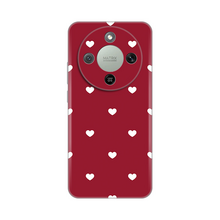 PRINT silikonska futrola skin (ultra tanka) - Huawei Honor Magic 8 Lite Burgundy Hearts.
