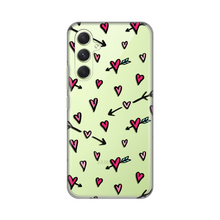 PRINT silikonska futrola skin (ultra tanka) - Samsung A546B Galaxy A54 5G Heart Pattern.