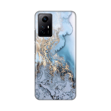 PRINT silikonska futrola - Xiaomi Redmi Note 12S (EU) Blue Gold Marble.