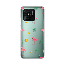 PRINT silikonska futrola skin (ultra tanka) - Xiaomi Redmi 10C Flamingos.