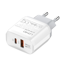 Kucni punjac LDNIO A2421C 22.5W PD + Fast Charger sa Type C na iPhone lightning kablom beli.