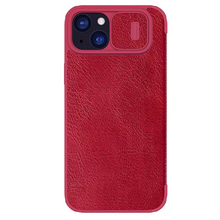 Zastitna futrola Nillkin Qin Pro - iPhone 15 Plus crvena.