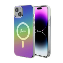 Zastitna futrola Guess Hc IML Magsafe Iridescent - iPhone 15 crna (GUHMP15SHITSK).