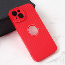 Zastitna futrola Carbon Stripe - iPhone 14 crvena.