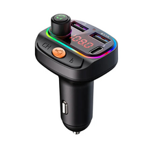 FM transmiter C15 USB, PD, QC 3.0 Bluetooth 5.0, RGB, Slusalica (handsfree) crni.