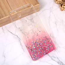 Zastitna silikonska futrola Glitter - Samsung A556 Galaxy A55 5G roze.