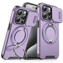 Zastitna futrola CamShield Ring stand - iPhone 15 Pro Max 6.7 ljubicasta.