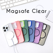 Zastitna futrola Magsafe Clearza iPhone 13 ljubicasta.