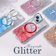 Zastitna futrola Magsafe Glitter - iPhone 14 svetlo plava.