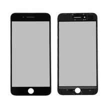 Staklo touchscreen-a + okvir + OCA + polarizator - Iphone 8 Plus Crno (Crown Quality).