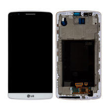 LCD ekran (displej) - LG G3 S/D725+touchscreen beli+frame.